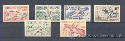 Sellos: FRANCIA.-   YVERT 960/65 ** - Foto 1