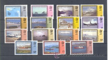 Sellos: FALKLAND. YVERT 77/91 ** - Foto 1
