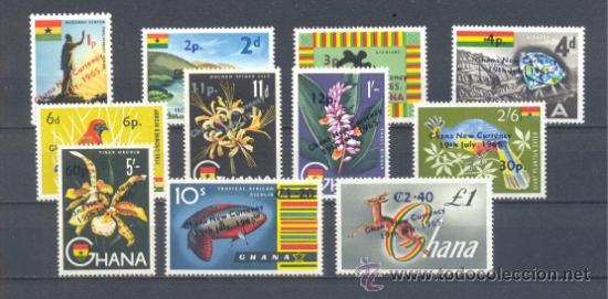 Sellos: GHANA.-   YVERT 201/11 ** - Foto 1