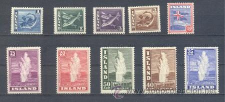 Sellos: ISLANDIA.-   YVERT 171/80 * - Foto 1