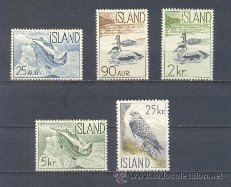Sellos: ISLANDIA.- YVERT 294/98 * - Foto 1