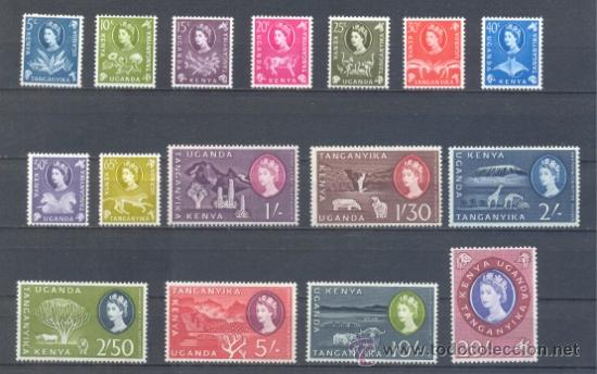 Sellos: KENIA Y UGANDA.   YVERT 105/20 * - Foto 1