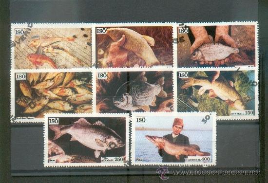 Sellos: PECES.- SERIE DE LA ISLA SUECA DE IS&Ouml; - Foto 1