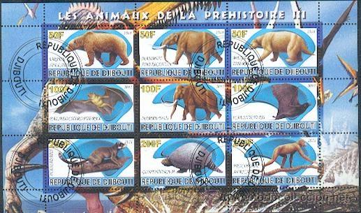 Briefmarken: Djibuti & Pr&eacute; Hist&oacute;ria Dinausauros (19)