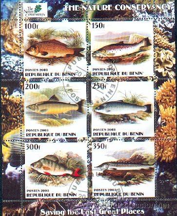 Briefmarken: Benin & Peixes 2003 (38)
