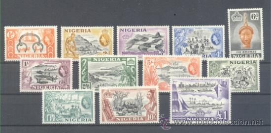 Sellos: NIGERIA.- YVERT 76/87 * - Foto 1