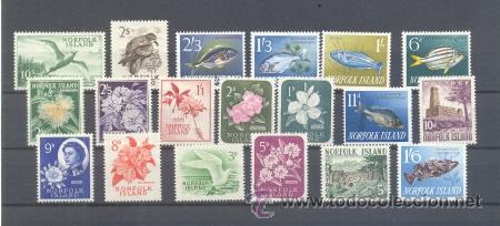 Sellos: NORFOLK.-   YVERT 26/44 * - Foto 1