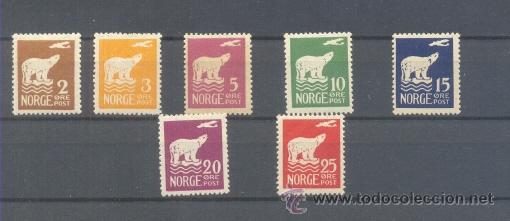 Sellos: NORUEGA.   YVERT 101/7 **/* - Foto 1