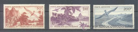 Sellos: OCEAN&Iacute;A FRANCESA.   YVERT AV26/28 **/* - Foto 1