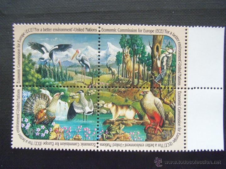 Briefmarken: NACIONES UNIDAS NUEVA YORK, N&ordm; YVERT 584/7*** A&Ntilde;O 1991. FAUNA