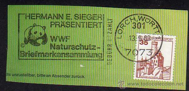 Sellos: ALEMANIA: MARCA HERMANN E.SIEGER: SELLOS DEL WWF - 1983 - Foto 1