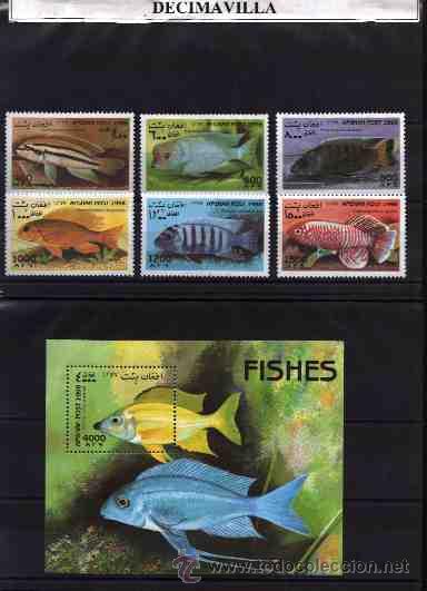 Sellos: AFGHANISTAN, PECES, 1998 - Foto 1