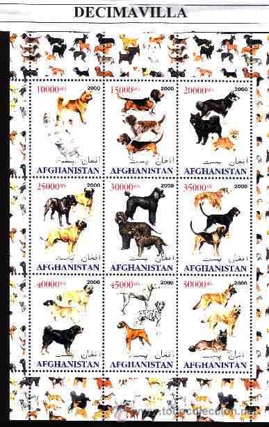 Sellos: AFGHANISTAN, PERROS, 2000 - Foto 1