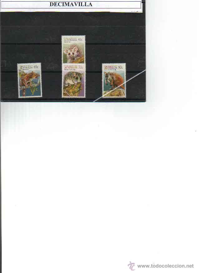 Sellos: AUSTRALIA, 1157/60, MUSTELIDOS - Foto 1