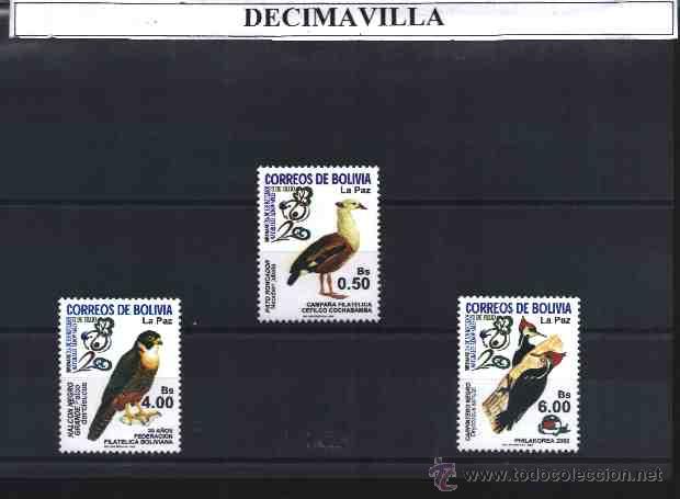 Sellos: BOLIVIA, AVES, 2002, 1130/32 - Foto 1