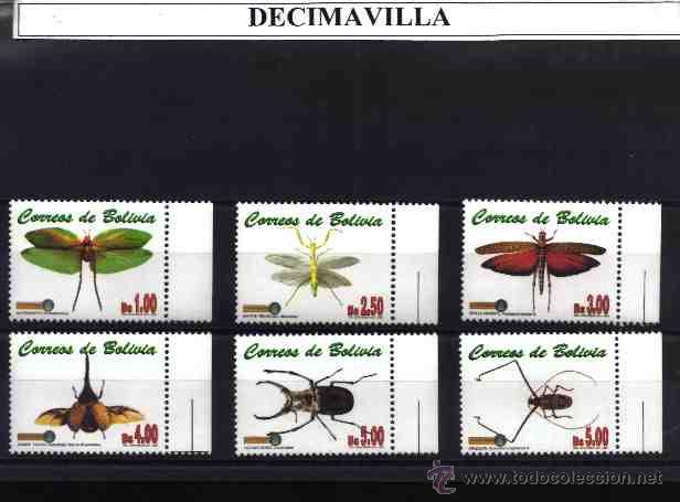 Sellos: BOLIVIA, INSECTOS, 2001, 1095/2000 - Foto 1