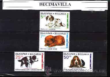 Sellos: BULGARIA, 1997, 3704/07, PERROS - Foto 1