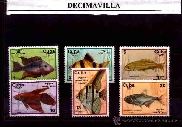 Sellos: CUBA, 1977, 1993/98, PECES - Foto 1