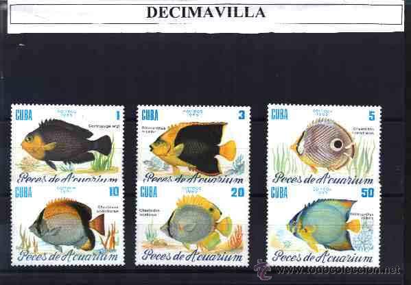 Sellos: CUBA, 1985, 2645/50, PECES - Foto 1
