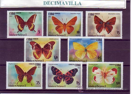 Sellos: CUBA, MARIPOSAS, 2013, FAMP103 - Foto 1