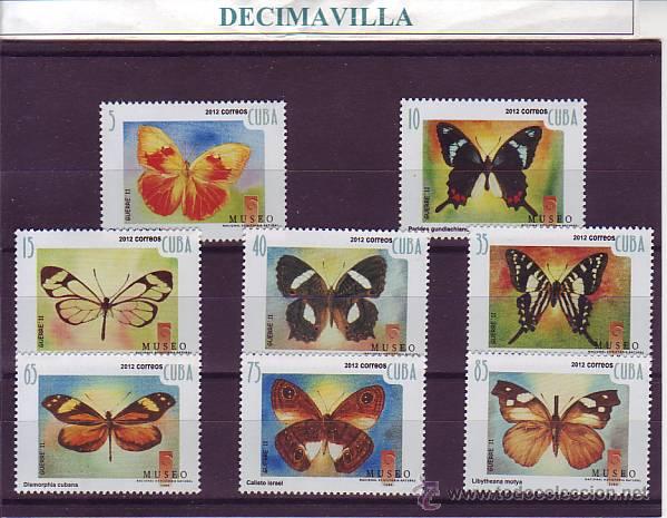 Sellos: CUBA, MARIPOSAS, 2012, FAMP102 - Foto 1