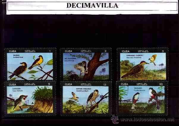 Sellos: CUBA, 1976, 1938/43, AVES - Foto 1