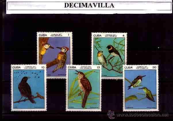 Sellos: CUBA, 1977, 1987/91, AVES - Foto 1