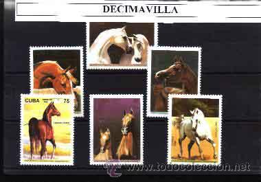 Sellos: CUBA, 1995, 3455/60, CABALLOS - Foto 1