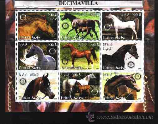 Sellos: ERITREA, CABALLOS, 2003 - Foto 1