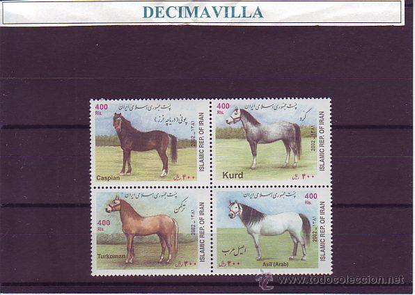 Sellos: IRAN, CABALLOS, 2002, FACB040 - Foto 1