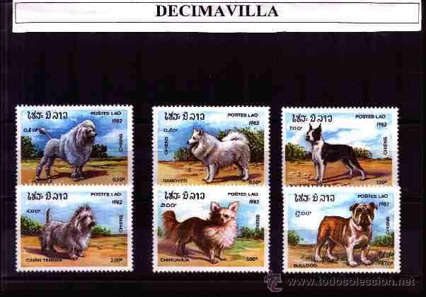 Sellos: LAOS, PERROS, 1982, 424/29 - Foto 1