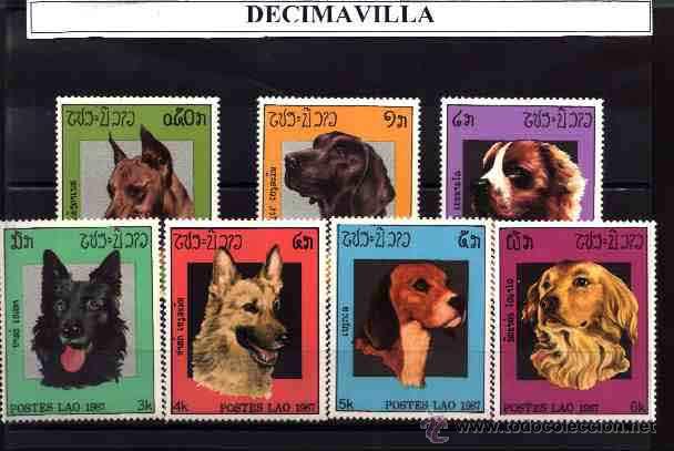 Sellos: LAOS, PERROS, 1987, 770/76 - Foto 1