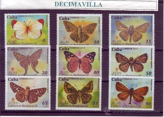 Sellos: CUBA, MARIPOSAS, 2014, FAMP106 - Foto 1