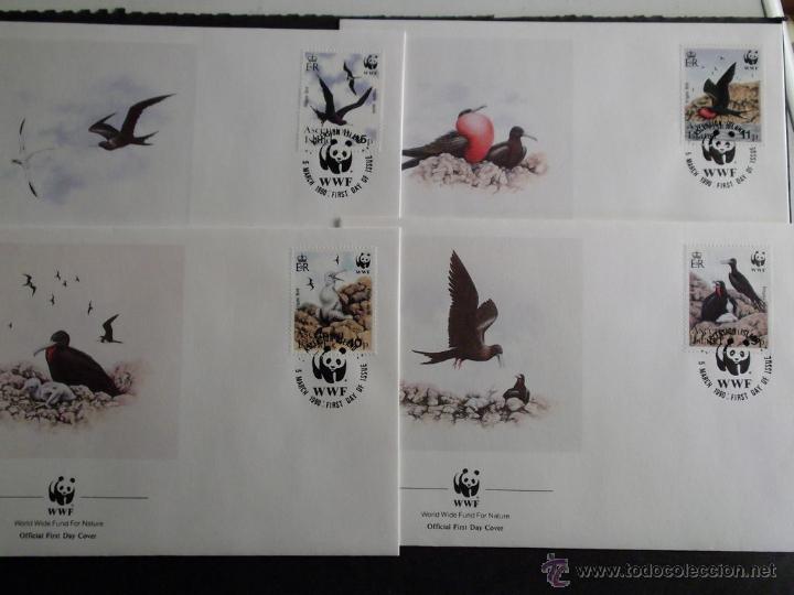 Timbres: WWF. Ascensi&oacute;n. SPD 503/06 Aguila Fragata (Fregata aquila). 1990
