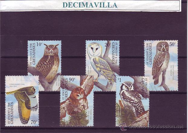 Sellos: SAINT VINCENT, AVES, 2001, 4260/65, FAAV278 - Foto 1