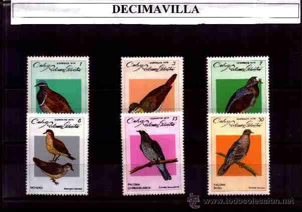 Sellos: CUBA, 1979, 2093/98, PALOMAS - Foto 1
