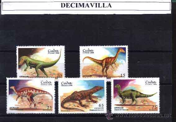 Sellos: CUBA, 1999, 3780/84, DINOSAURIOS - Foto 1