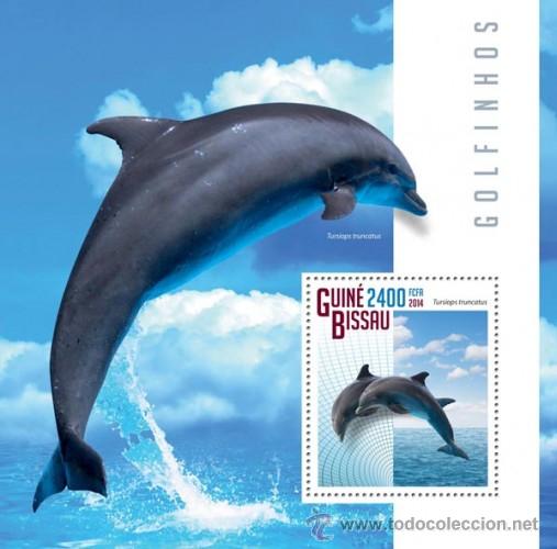 Sellos: Guinea Bissau 2014 - DOLPHINS - Foto 1