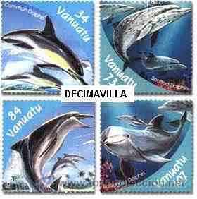 Sellos: VANUATU, 2000, DELFINES, FAMA140 - Foto 1