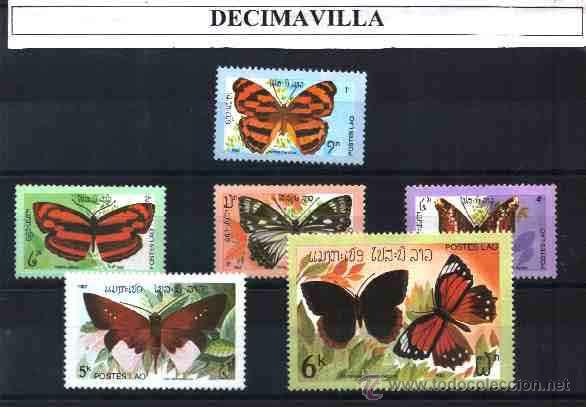 Sellos: LAOS, MARIPOSAS, 1982, 406/11 - Foto 1