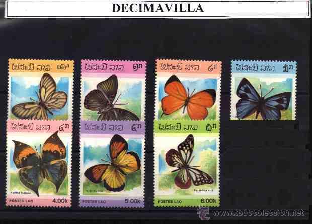 Sellos: LAOS, MARIPOSAS, 699/05 - Foto 1