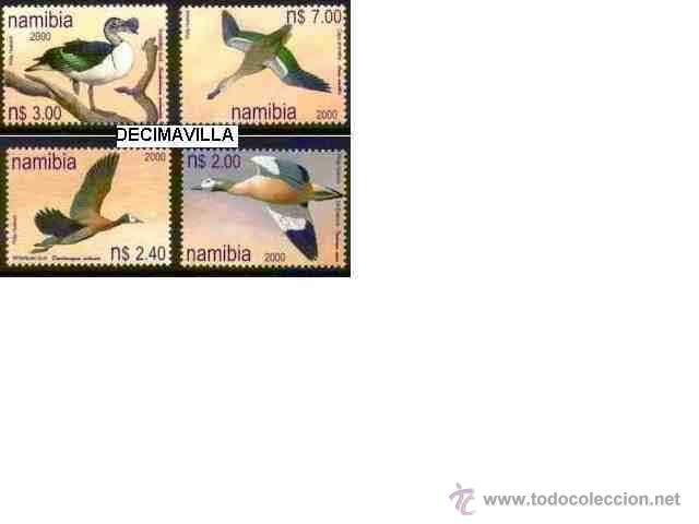 Sellos: NAMIBIA, 2000, 4 VALORES, PATOS, FAAV119 - Foto 1