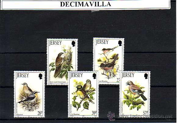 Sellos: JERSEY, AVES, 1993, 624/28 - Foto 1