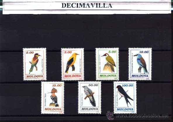 Sellos: MOLDAVIA, 1993, 50/56, AVES - Foto 1