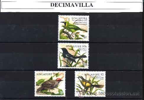 Sellos: SINGAPUR, 849/52, AVES, FAAV162 - Foto 1