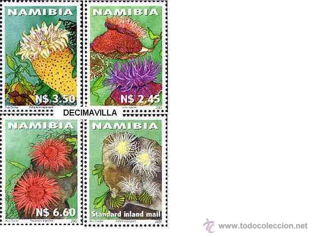 Sellos: NAMIBIA, 2001, ANEMONAS, FAMA084 - Foto 1