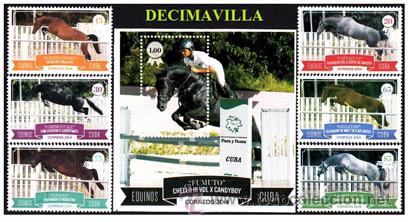 Sellos: CUBA, 2014, EQUINOS, CABALLOS - Foto 1
