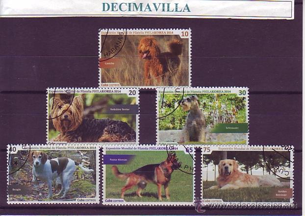 Sellos: FAUNA, CUBA, PERROS, 2014, L324 - Foto 1