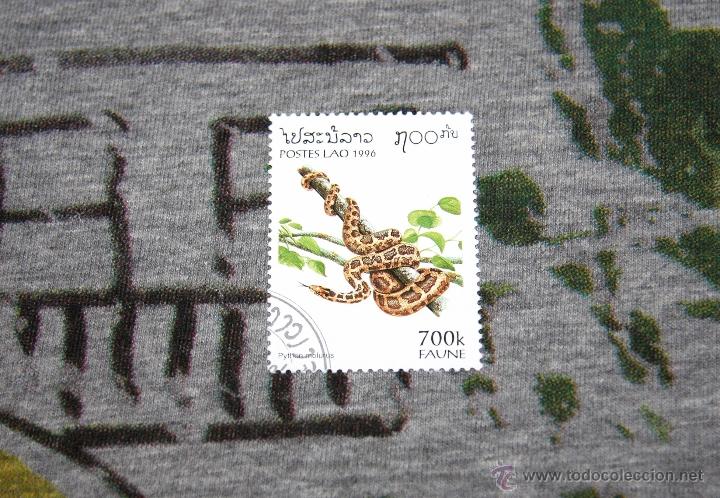 Sellos: ⭐️Sellos de Reptiles - Python Molurus - Postes Lao 1996 - NUEVO / NEW⭐️ - Foto 1