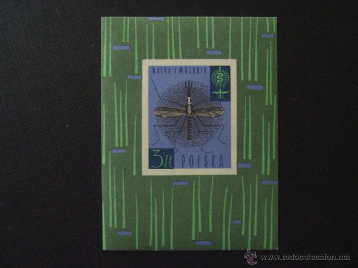 Selos: INSECTO. POLONIA N&ordm; YVERT HB 34*** A&Ntilde;O 1962. ERRADICACION DEL PALUDISMO